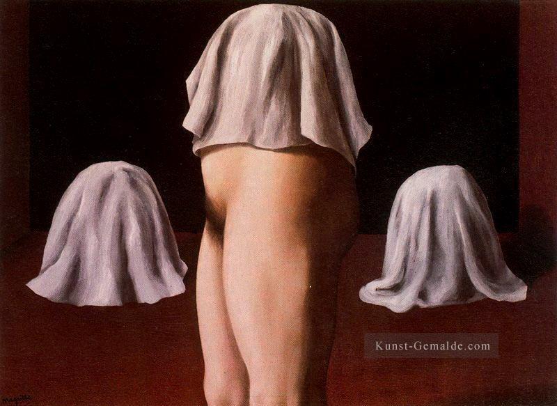der symmetrische Trick 1928 René Magritte Ölgemälde